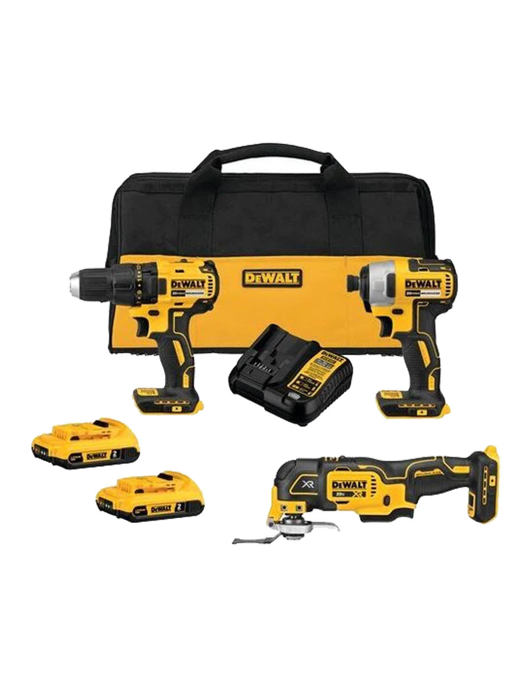 DEWALT Paquete multiherramienta oscilante 20V Max XR con kit de cuchillas  oscilantes de 5 piezas