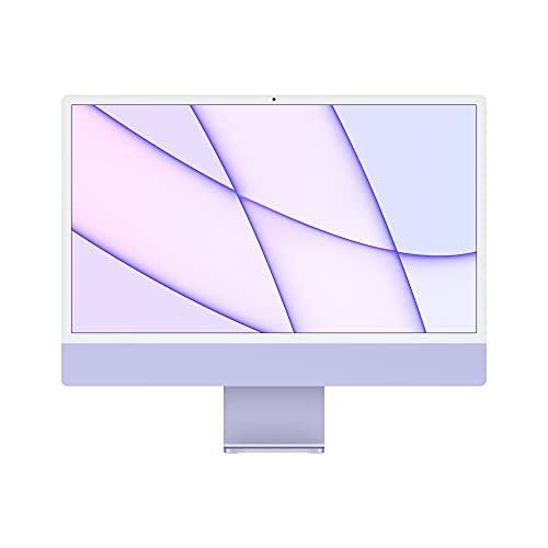 New Apple iMac 24 Inch Purple with Apple M1 chip and Built‑in VESA Mount  Adapter.