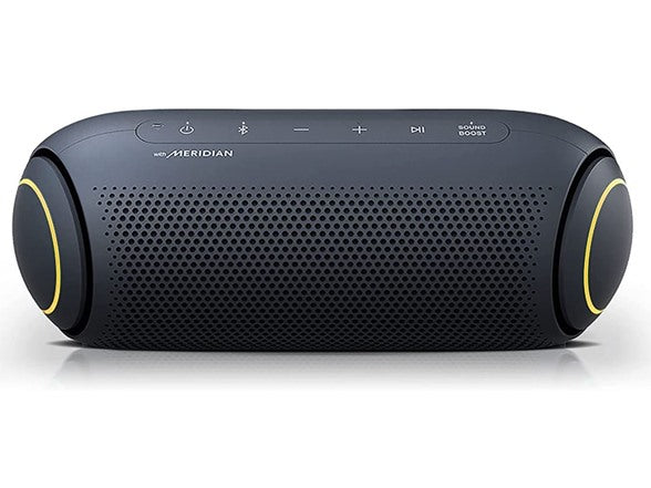 LG XBOOM Go Speaker PL5 Portable Wireless Bluetooth, Dual Action Bass,  Sound by Meridian, Water-Resistant, Sound Boost EQ, 18 Hour Battery Life,  LED