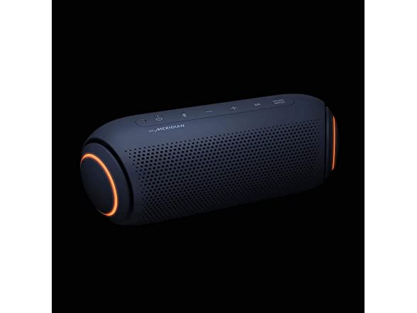 LG XBOOM Go Speaker PL5 Portable Wireless Bluetooth, Dual Action Bass,  Sound by Meridian, Water-Resistant, Sound Boost EQ, 18 Hour Battery Life,  LED