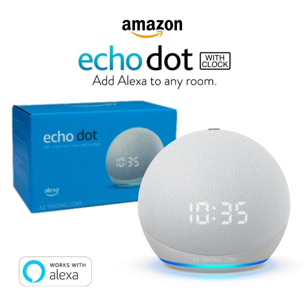 Echo Dot Clock (4th Gen) Smart Speaker with Clock and Alexa